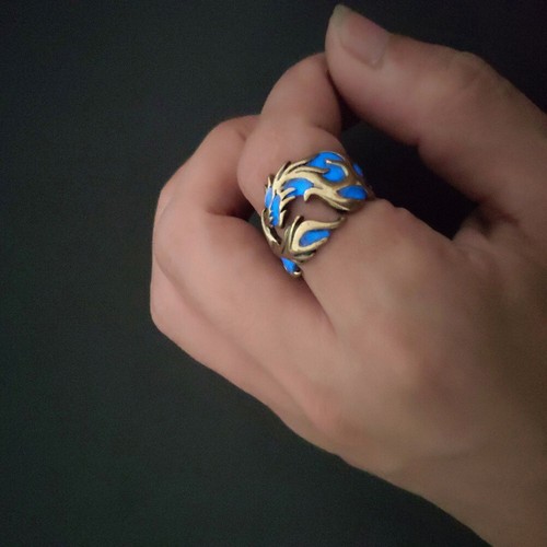 Luminous Ring Man Mens Fashion Rings Jewellery Pattern - Picture 3 of 12
