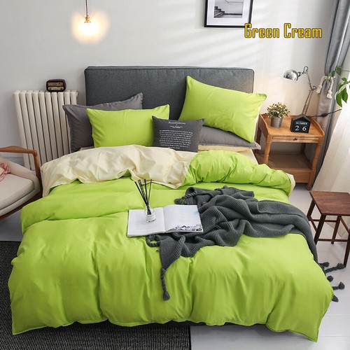 Reversible Soft 1000TC Duvet Doona Quilt Cover Set Single/Double/Queen/King New - Picture 26 of 46