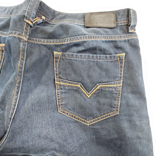 DIESEL Industry Jeans Larkee Straight Leg Dark Wash Brass Button Fly Men 38x33.5 - Picture 7 of 13