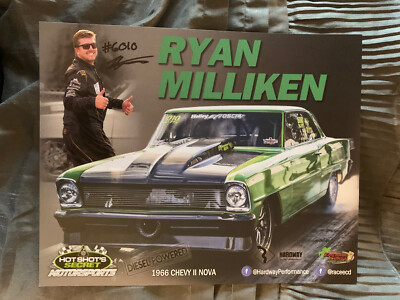 Ryan Milliken Signed Promo Card 2019 PRI Autographed 1966 Chevy II Nova