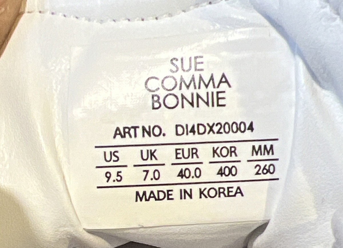 Suecomma BONNIE White Sneakers Sz 9.5 Sue Comma Trendy
