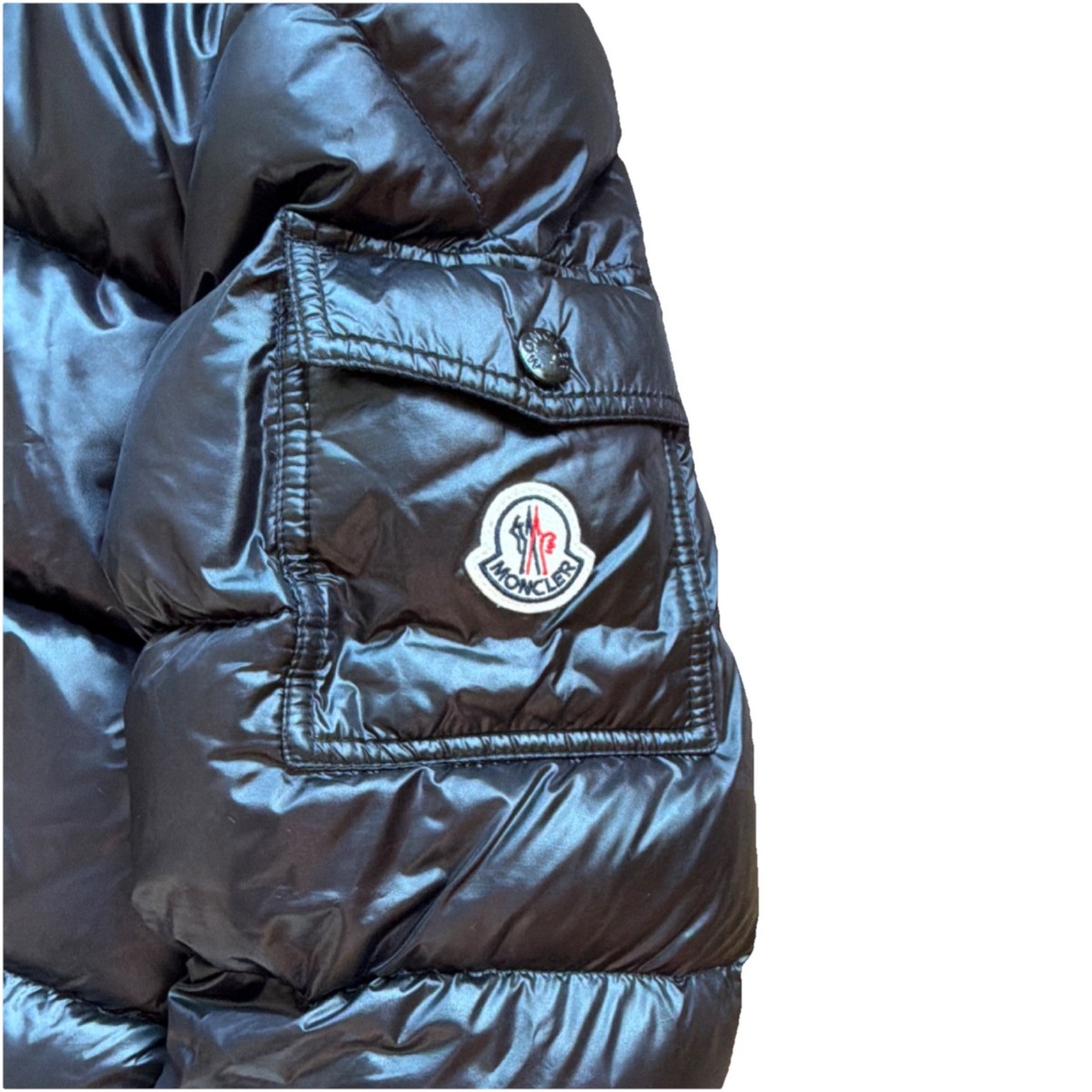 Moncler Maya Black Hooded Down Puffer Jacket Men