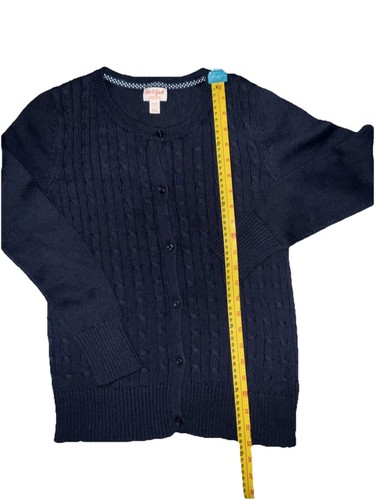Cat And Jack School Uniform Blue Knit Button Up Sweater. Girls Sz. 14 XL. - Picture 3 of 12