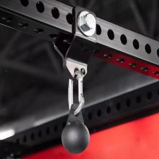 Gancho para accesorios de estante para sentadillas hágalo usted mismo se adapta a accesorios de banda de resistencia de orificios de 0,71"