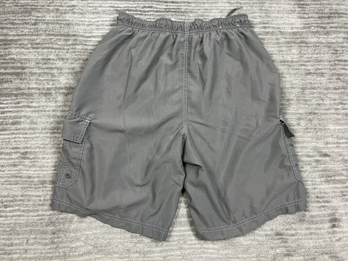 World Wide Sportsman Swimming Trunks Mens Medium Gray Mesh Lined Cargo Pocket - Picture 7 of 12