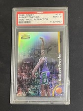 Robert Traylor 1998-99 Topps Finest No Protector Refractor PSA 9 #231