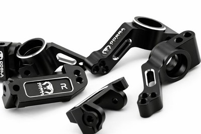 CR 2WD Aluminum Traxxas Knuckles Set (COMPLETE) Fits SLASH / Rustler - Black