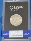 1882-CC $1 NGC MS 63 GSA Hoard Carson City Morgan Silver Dollar COA & Box