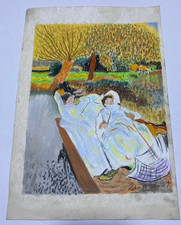 JOHN SINGER SARGENT Drawing on paper (Handmade) signed and stamped mixed media.