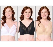 Gloria Vanderbilt Women's Bra Sz XL Make Your Selection: Breezies White A713658