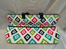 Thirty-One 31 Expand-A-Tote Bag Retired Candy Corners Beach Travel Family