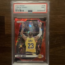 2024-25 Panini Prizm - LeBron James #130 Red Ice Prizm for sale
