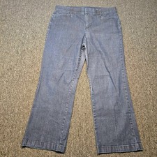 JM Collection Women’s Jeans 12 Short Straight Leg Stretch Blue Denim
