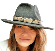 Ball Python snake skin hat band band adjustable NWOT Western cowboy cowgirl Real