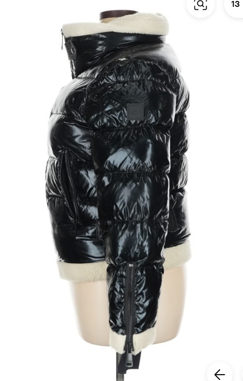 SAM. Black Gloss Down Puffer Jacket Oversized she… - image 3