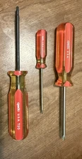 Credo USA Screwdrivers Lot of 3 #0 #1 T20