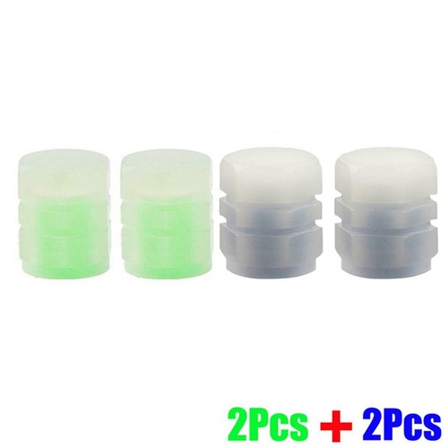 4x Tire Valve Cap Luminous Car Vehicle Wheel Prank Valve Cap Glow Dust Cover - Picture 5 of 12