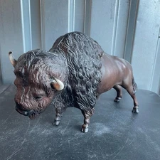 Vintage Breyer Molding Co American Bison Buffalo Plastic Figure 12" x 7.5" in.