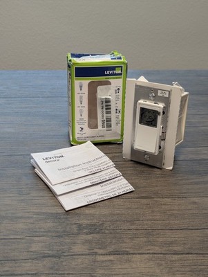 Leviton VPT24-1PZ Decora Programmable Astronomical Timer Switch Open Box