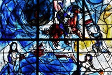 Photo 12x8 Tudeley, All Saints Church: Marc Chagall east window 2 (detail) c2017