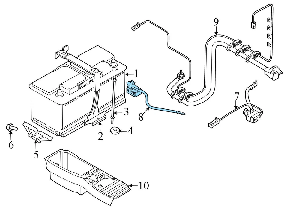 2008-2014 BMW X6 - Conjunto de ventilador de refrigeração elétrica (850W) 8508177 - Imagem 3 de 4