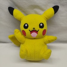 2015 TOMY Pok mon Yellow Plush PIKACHU Embroidered Eyes Stuffed Animal Toy 9