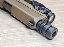 MINI 9mm Recoil Compensator Muzzle Brake fits 1/2X28 Glock 17 19 43 47 Pistol