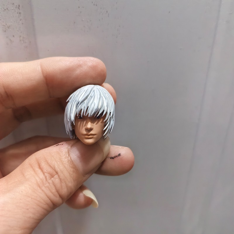 Painted 1/12 Scale The Game Version Handsome Dante Head Sculpt Fit 6" SHF Figure