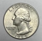 1964-D 25C Washington Quarter 90% Silver