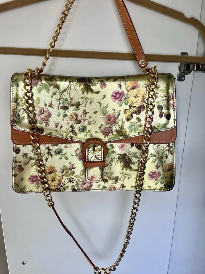 Bolso de mano de lujo de cuero italiano Cavalcanti. Excelente Estado Hecho en Italia Foto 2 de 4