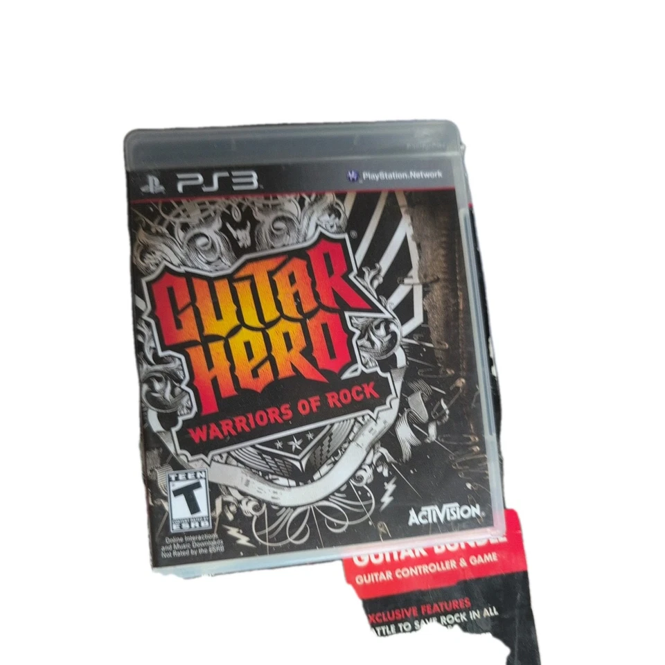 PS3 Guitar Hero Warriors of Rock Paquete con Juego y Caja - Leer Descripción Foto 2 de 2