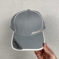 NWT Vintage AIR JORDAN 2005 Hat Gray Size L/XL Jumpman Woven Flex Fit Cap