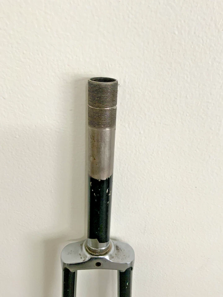 STEEL FORK 700C ONE INCH THREADLESS 185 MM STEERER 31.5 OUNCES BSA 26.4 MM RACE - Image 4 of 4