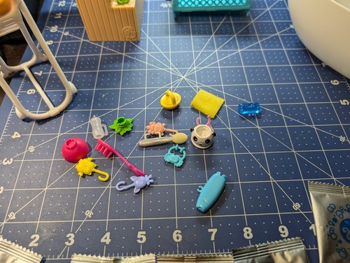 Barbie Accessories Lot Fizzy Bath Baby Crib Bath Time Fizzy Packs Discontinued - Picture 4 of 6