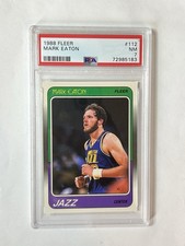 1988-89 Fleer - Mark Eaton - #112 - Utah Jazz - PSA 6