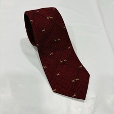 Brooks Brothers Makers & Merchants Tie Horse Pattern Glen Plaid Vtg Made in USA