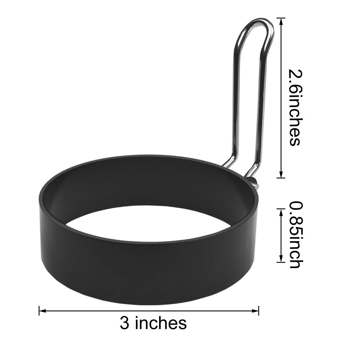 4 Pack Egg Rings Mold for Cooking Stainless Steel Round Egg Cooker Ring Nonstick