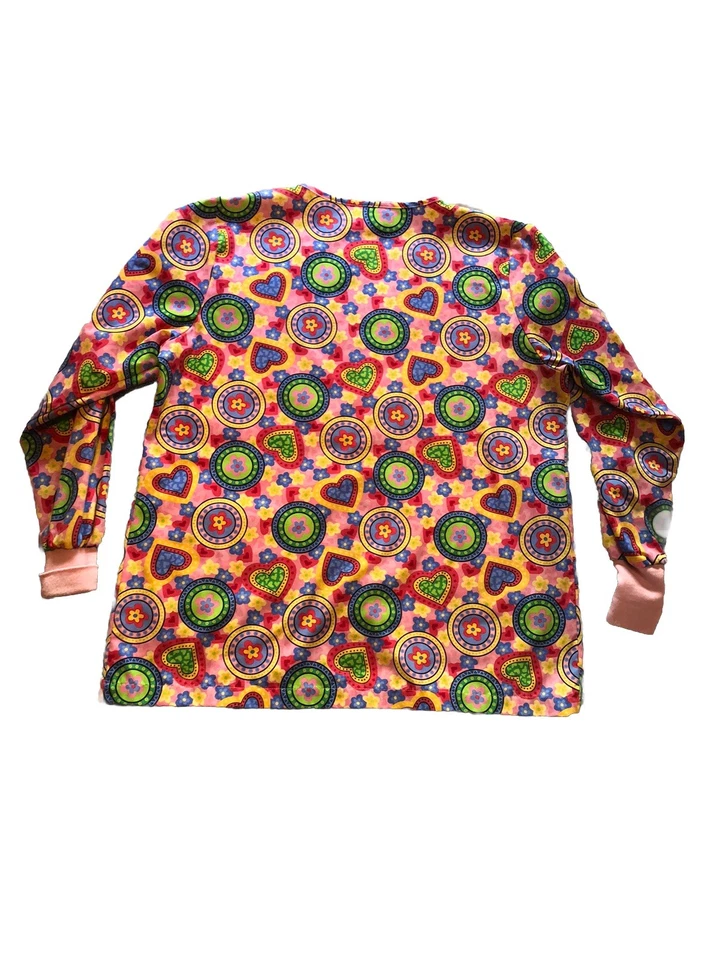 Landau Essentials Warm Up Scrub Jacket Womens Size Large Classic Fit Pocket - Image 3 of 4