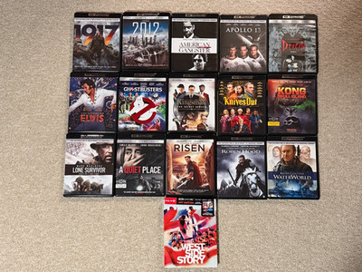 4k UHD & Blu-Ray Movies! Buy More, Save More! 9.99 ea. or less!!