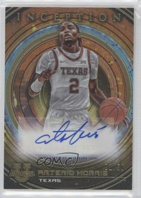 2022-23 Bowman Inception University Gold Foil V1 1/50 Arterio Morris Auto 1u6