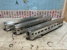 M.T.H.  3 Aluminum Empire State Express Passenger Cars O Gauge