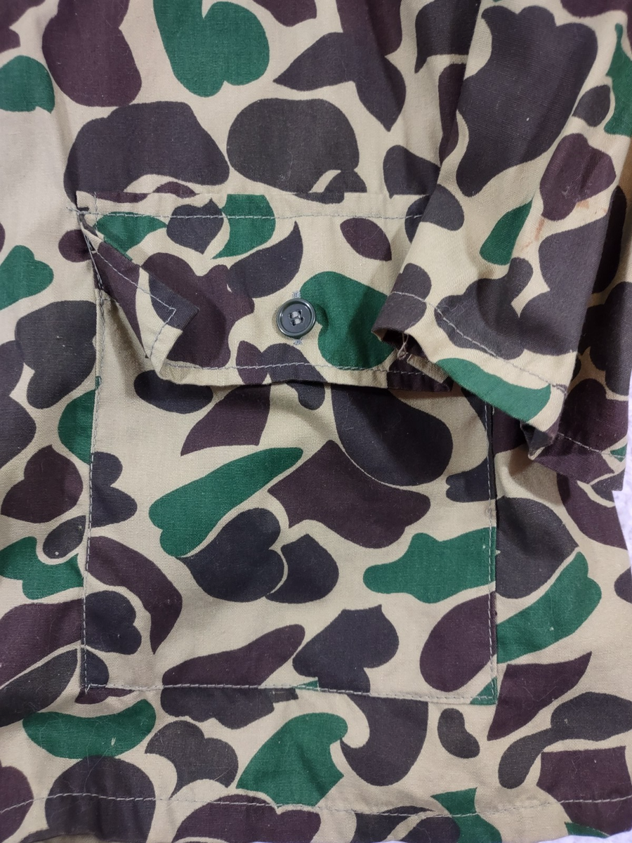 Vintage Retco Frog Skin Camouflage XL Jacket Removable Hood Made