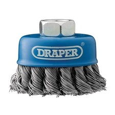Draper 41447 Steel Twist-Knot Wire Cup Brush, 65mm, M14