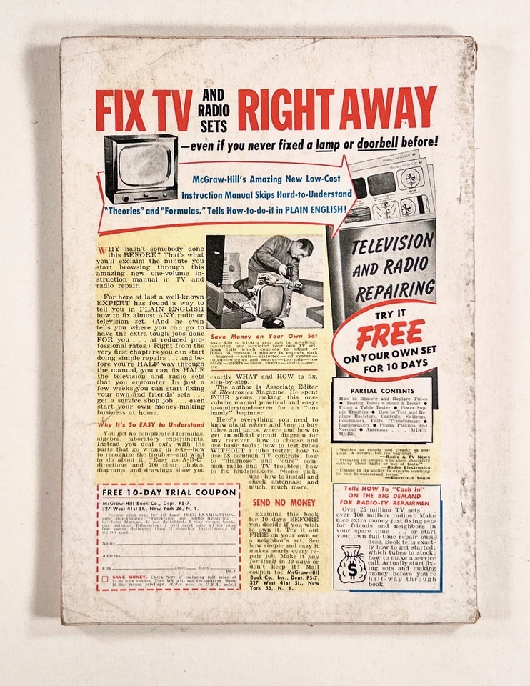 1955 Jul POPULAR SCIENCE Living on the Moon SURVIVING ATOMIC WAR Fireworks MORE - Image 2 of 4