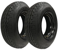 2-Pk Homaster Motor Mobile Home Trailer Tire Rim MH 8-14.5 ST LRH Bias 14.5 x 6