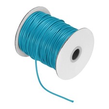 Waxed Cord 2mm Waxed Thread 87 Yard Wax String Leather Cord Peacock Blue