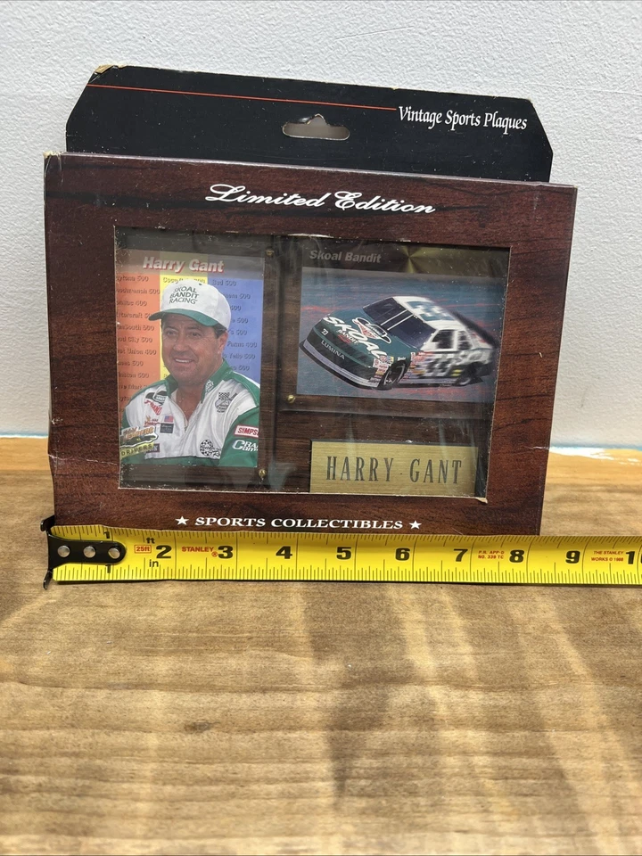 Harry Gant Skoal Bandit Chevy NASCAR Vintage Deportes 6x8 Placa Edición Limitada Foto 2 de 4