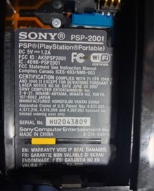 SONY PSP-2000 PlayStation Portable Handheld Console Black