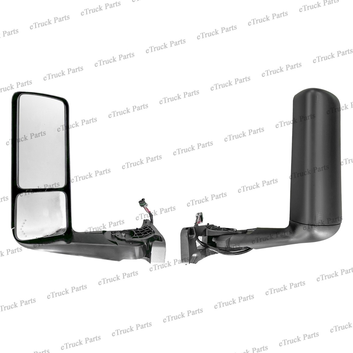 2018–2025 International MV607 Driver Side Power Mirror with Black