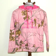 REALTREE Pink Camouflage Pullover Hoodie Sweatshirt Misses size M 8 - 10